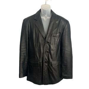 Wilson’s Vintage Men’s M Black Leather Jacket Excellent!
